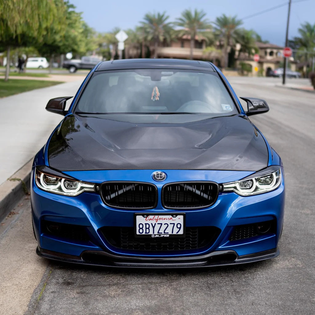 BMW F30 F31 VR STYLE CARBON FIBER Front Bumper Lip Kit