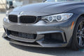 BMW 4 Series F32/F33/F36 M Performance Style Carbon Fiber Front Bumper Lip Kit