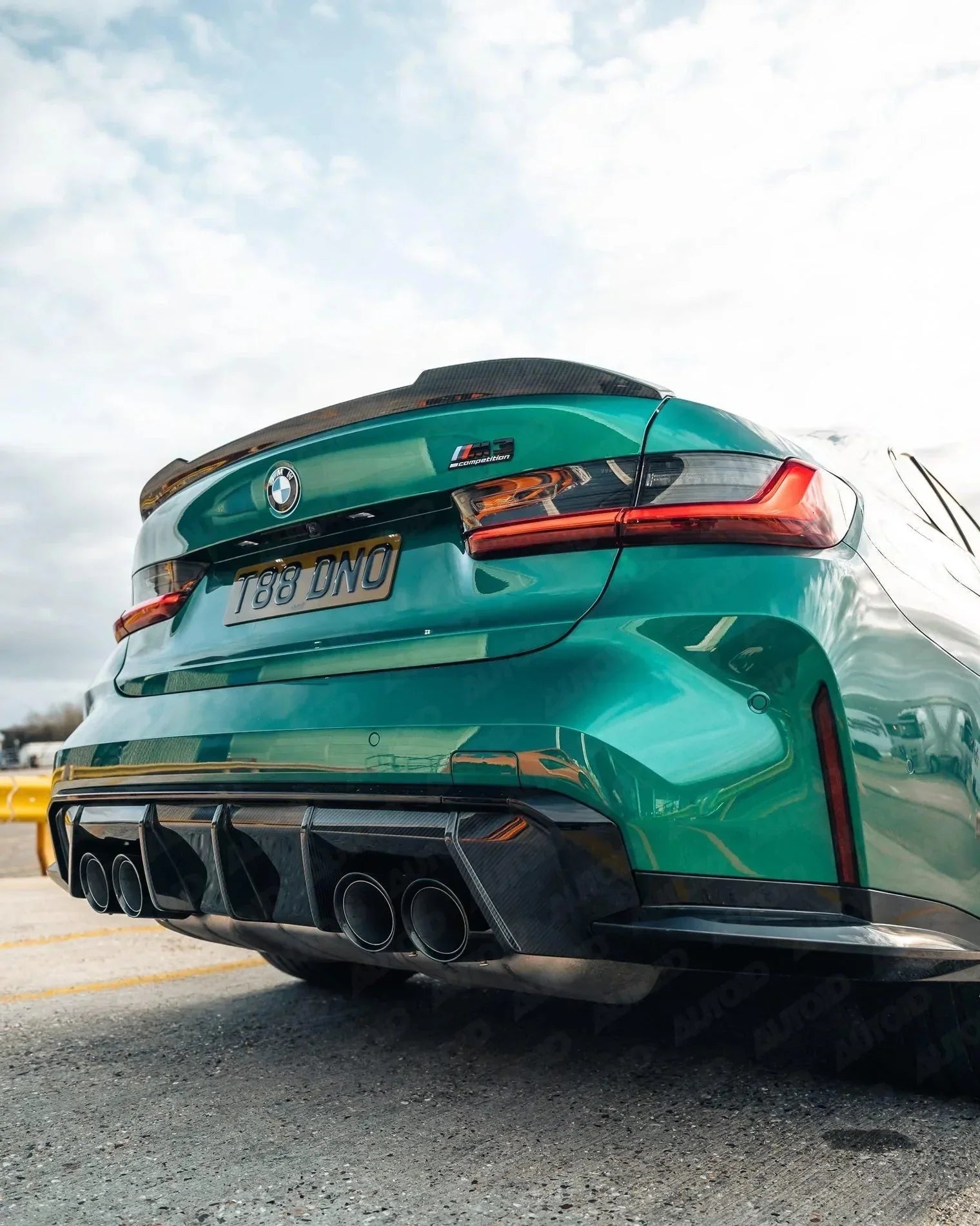 BMW G80 M3 CS Style Carbon Fiber Rear Spoiler